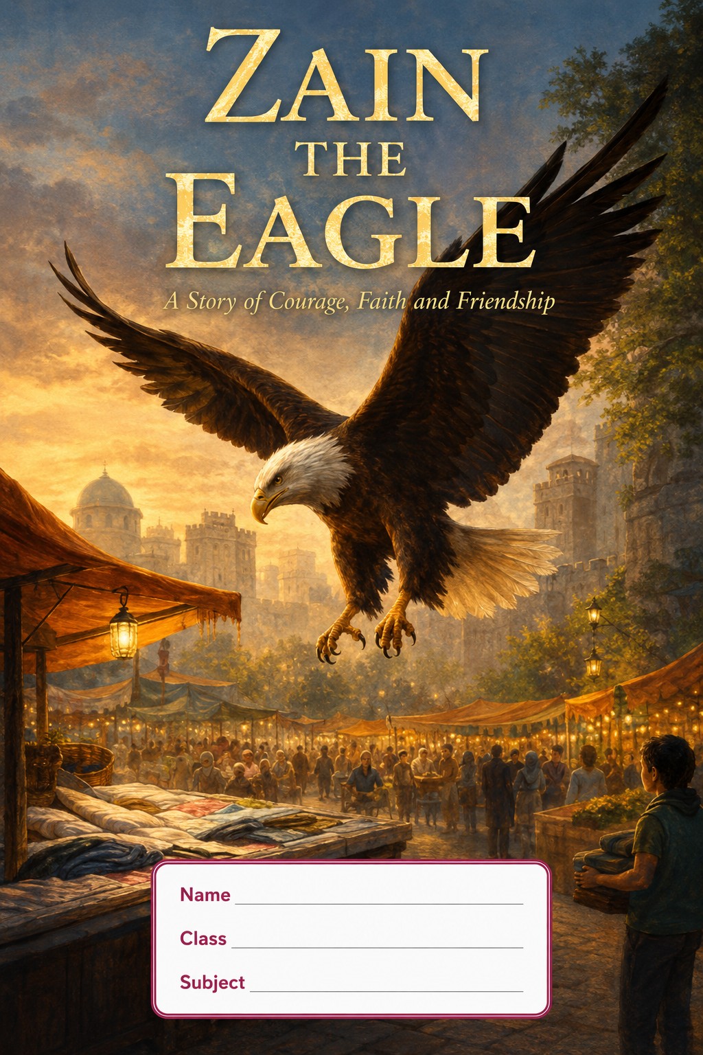 ZAIN The Eagle school exercise book cover